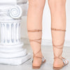 Greek Gladiator roman sandals, Greek theatrical medieval costume sandals, fantasy cosplay clothing Women Sandals, Stylish Gladiator White