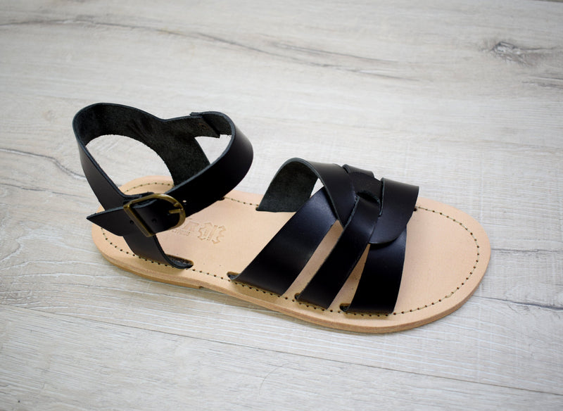 Men leather sandals, Slides for men, Ancient Greek leather sandals