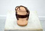 Roman greek gladiator leather sandals, brown men sandals, Spartan sandals, Thongs sandals.