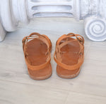 Hippie gladiator sandals, Bohemian leather sandals, Roman sandals, Natural tan handmade sandals, men sandals TILOS