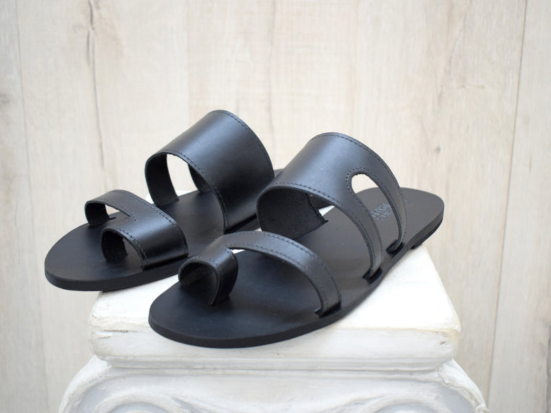 Leather Slides Sandals for Men