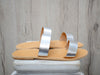 Women's Leather Slides Sandals