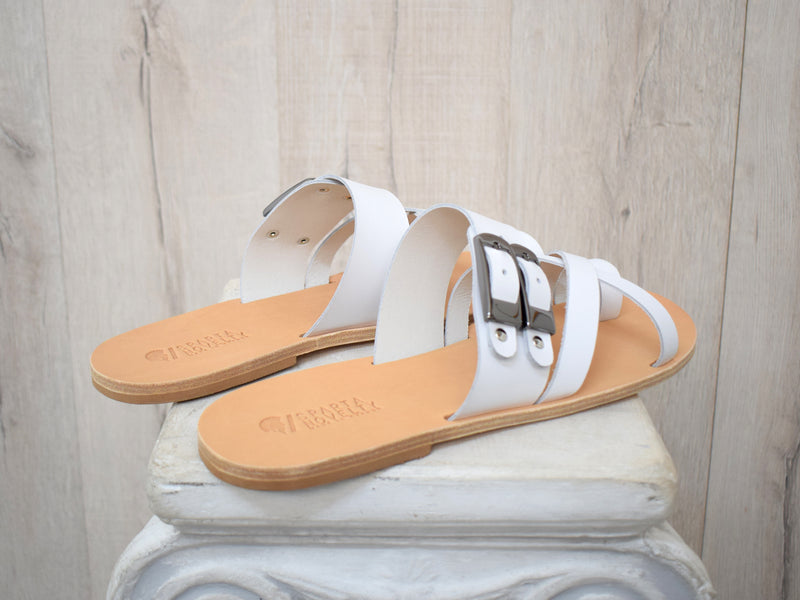 Leather sandals - slipers Men, Thongs BLACK Color, leather sole - insole