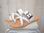 Leather sandals - slipers Men, Thongs BLACK Color, leather sole - insole