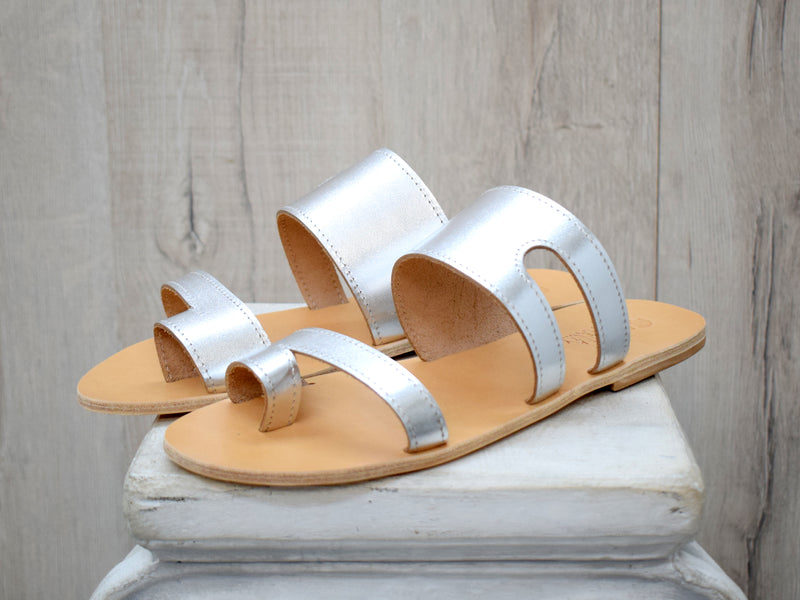 Leather Slides Sandals for Men