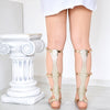 Aglaea Platinum Embossed Four, Gladiator & Strappy Sandals, gladiator sandals