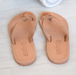 Flip Flop Sandals, Jesus Sandals, Genuine Leather, Sandals, Natural Leather, Women Sandals, Beach Shoes, Bohemian Leather Sandals, NIKOURIA1