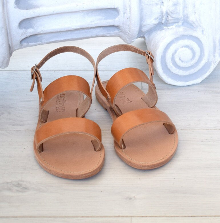 Wedding Sandals, Handmade Sandals, Tan Sandals, Handcrafted Leather Sandals, Greek Handmade Sandals, ARTEMIS Men Sandals,