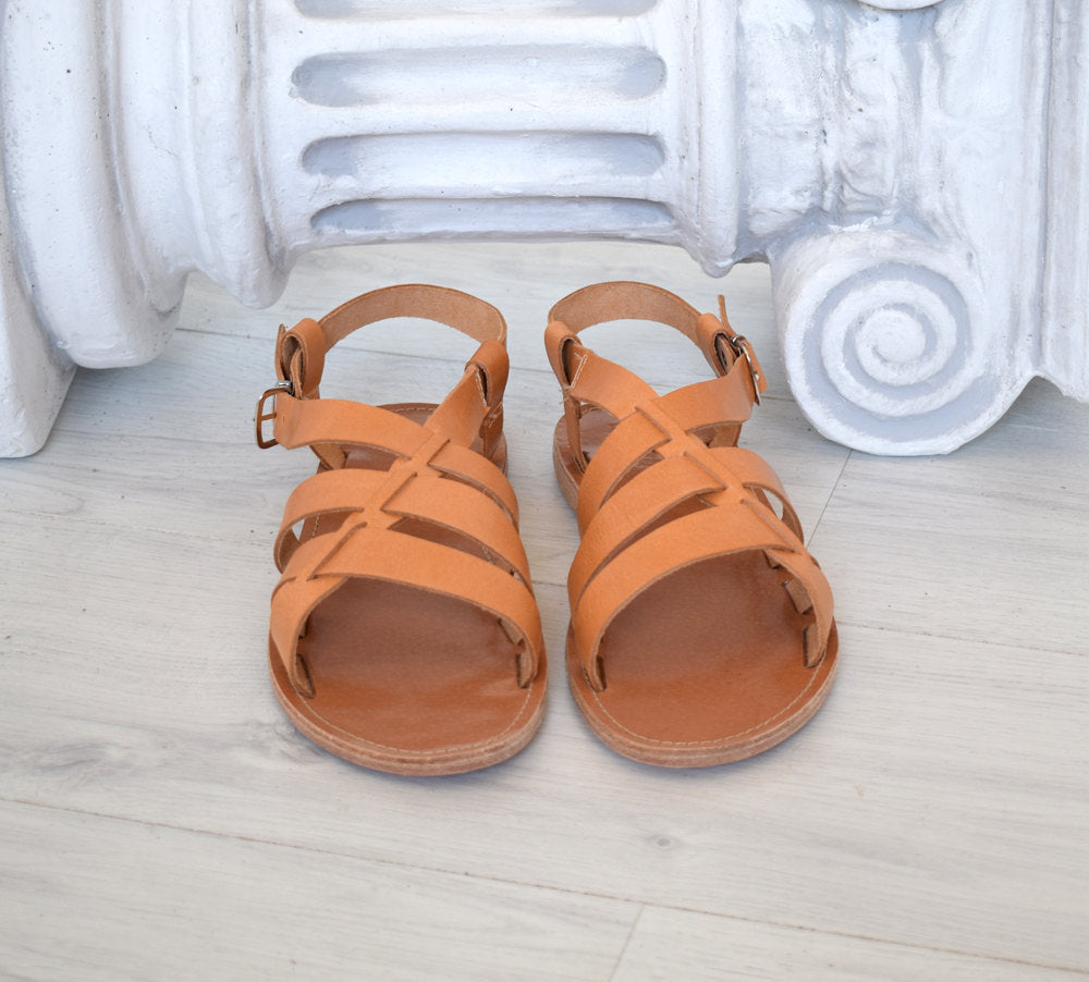 Closed toe Men Fisherman sandals Handmade greek leather sandals. Spart –  Sparta Novelty