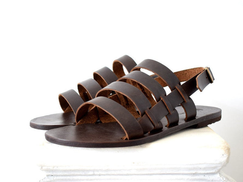Leather sandals men/ Slide leather sandals/ Slide men sandals/ Men leather sandals/ Men sandals/ 2018 sandals/ Gift for him/ Gift for men