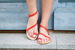 Red sandals, Ancient grecian sandals, women Greek leather sandals, roman sandals, womens leather sandals, leather sandals, HERA1