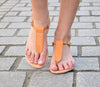 Ancient greek sandals, Tan sandals, T-strap sandals, Greek leather sandals, womens leather sandals, flat sandals AGAPI sandals,