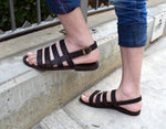 Leather sandals men/ Slide leather sandals/ Slide men sandals/ Men leather sandals/ Men sandals/ 2018 sandals/ Gift for him/ Gift for men