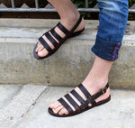 Leather sandals men/ Slide leather sandals/ Slide men sandals/ Men leather sandals/ Men sandals/ 2018 sandals/ Gift for him/ Gift for men
