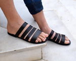 Gladiator Men Sandals/ Greek men sandals/ Gift For Men/ ACHILLIOS sandals/ Handmade Sparta Sandals/ Men black slippers/ Genuine Leather