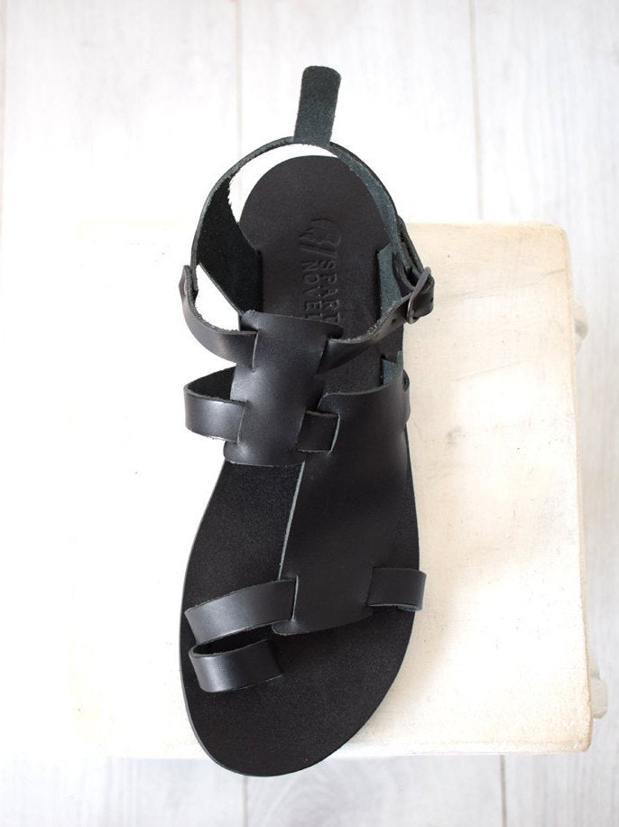 Ava Designer Sandal, Crystal Hot Fix Stones Minimalistic Comfortable. Adora  ASI588 Heels Black