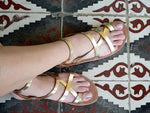 Spring outfit, Sandals, Easter gifts, Leather sandals, handmade, Women flats, Wedding Sandals, Strappy sandals, Ankle cuff sandals, IRKALLA