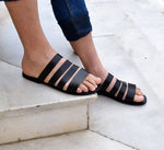Gladiator Men Sandals/ Greek men sandals/ Gift For Men/ ACHILLIOS sandals/ Handmade Sparta Sandals/ Men black slippers/ Genuine Leather