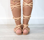 Ancient Greek leather sandals, Lace up sandals, Gold sandals, Gladiator sandals, Women sandals, flat sandals, APHRODITE sandals