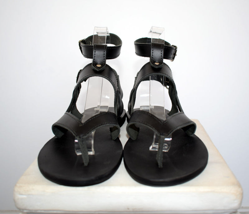 Gift For Men, Black sandals for men, Tom Gladiator Men Sandals, leather sandals, Handmade Spartan Sandals, Men Gift, Genuine Leather