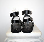 Gift For Men, Black sandals for men, Tom Gladiator Men Sandals, leather sandals, Handmade Spartan Sandals, Men Gift, Genuine Leather