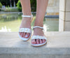 Decorated sandals, flat wedding sandals, pearls sandals, wedding sandal, bridals sandals, beaded sandals, beach bride sandals, KLEOPATRA