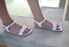 Decorated sandals, flat wedding sandals, pearls sandals, wedding sandal, bridals sandals, beaded sandals, beach bride sandals, KLEOPATRA
