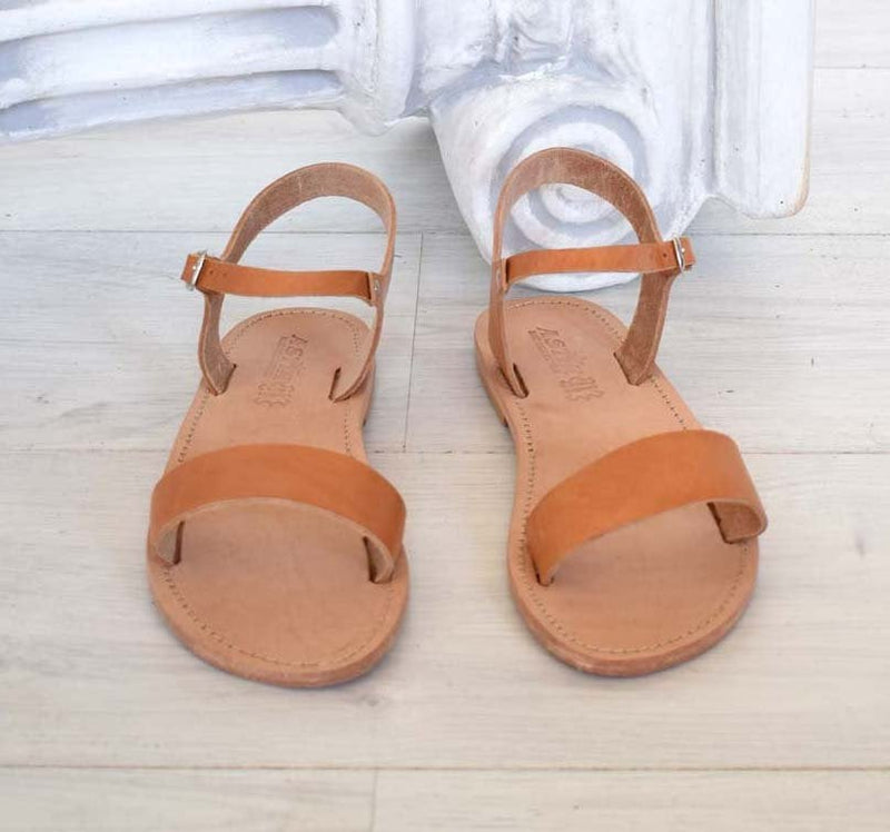 Greek handmade, Brown sandals, High Quality Genuine Leather, handcrafted leather, Roman sandals, Spartan leather sandals, ANTIPAROS