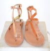 Greek leather sandals/ ankle cuff sandals/ ancient grecian sandals/ handmade thong sandals/ Greek flats/ roman greek style, MEDUSA