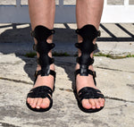 LEONIDAS Sandals, Gladiator Men Sandals, Movie and Theater gladiator sandals, Handmade Sparta Sandals, Genuine Leather Black sandals