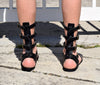 LEONIDAS Sandals, Gladiator Men Sandals, Movie and Theater gladiator sandals, Handmade Sparta Sandals, Genuine Leather Black sandals