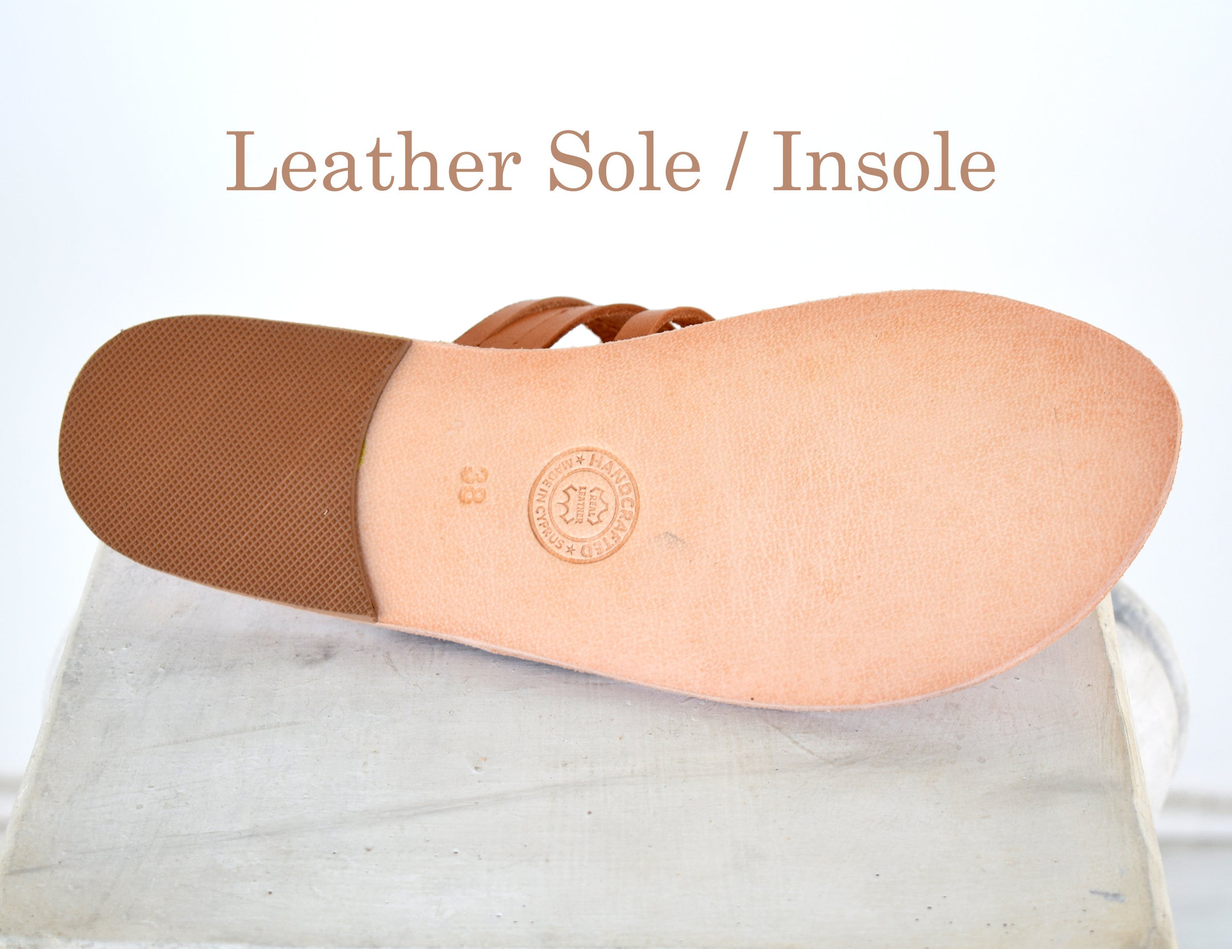 Leather sole sandals cheap