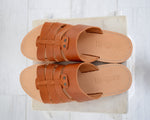 Handmade men sandals, High Quality Genuine Leather Tan Natural sandals