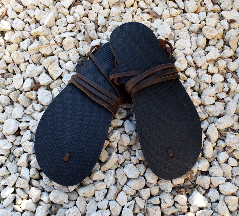 mens beach dress shoes Barefoot men Sandals, Leather Sandals, Barefoot shoes, Beach wedding Barefoot Sandals, Leather Flats, Beach shoes, flat sandals. 37 / Brown