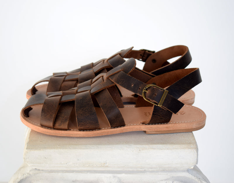 Men sandals, Spartan sandals,  handmade sandals, men sandals, High Quality Genuine Leather sandals, Brown sandals, covered finger toe