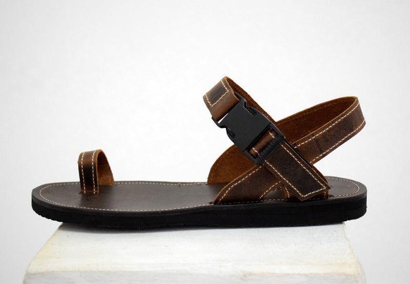 Men sport sandals with High Quality Genuine Leather and Free express shipping