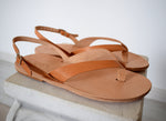Flip flop Greek Leather sandals Men, Natural Tan Color, Gift For Men, Handmade Sparta High Quality Genuine Leather sandals,