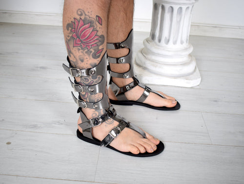 Gladiator Men Sandals, Movie and Theater gladiator sandals, Handmade Sparta Sandals, Genuine Leather sandals, Sandals for Party