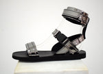 Men Greek leather sandals, Dark silver color, Handmade Sandals, Men Sandals, Draco Men Sandals, Genuine Leather sandals, Sport men Sandals