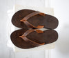 Flip flop Greek Leather sandals - slipers Men, Thongs brown Color, leather sole - insole
