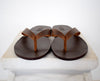 Flip flop Greek Leather sandals - slipers Men, Thongs brown Color, leather sole - insole