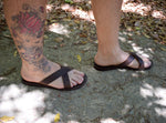Slides Greek Leather sandals Men, Brown Color, Gift For him, Handmade Sparta High Quality Genuine Leather sandals,