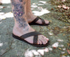 Slides Greek Leather sandals Men, Brown Color, Gift For him, Handmade Sparta High Quality Genuine Leather sandals,