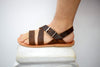 Men Handmade leather Sandals, Summer Sandals, Brown Greek Sandals, Sparta Sandals