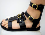 Emperor Gladiator roman men sandals, Greek theatrical medieval costume sandals, Halloween Armor Male spartacus, fantasy cosplay clothing