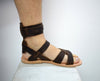 Roman Armor leather sandals, Men sandals with High Quality Genuine Leather and Free express shipping
