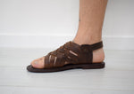 Gladiator Renaissance Brown leather men sandals, Gift For Men, Free shipping, Handmade Sandals, Genuine Leather sandals