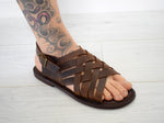 Gladiator Renaissance Tan leather men sandals, Gift For Men, Free shipping, Handmade Sandals, Genuine Leather sandals