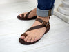 Roman Grecian Spartacus Mens brown sandals