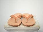 Flip flop Greek Leather sandals - slipers Men, Thongs Tan natural Color, leather sole - insole